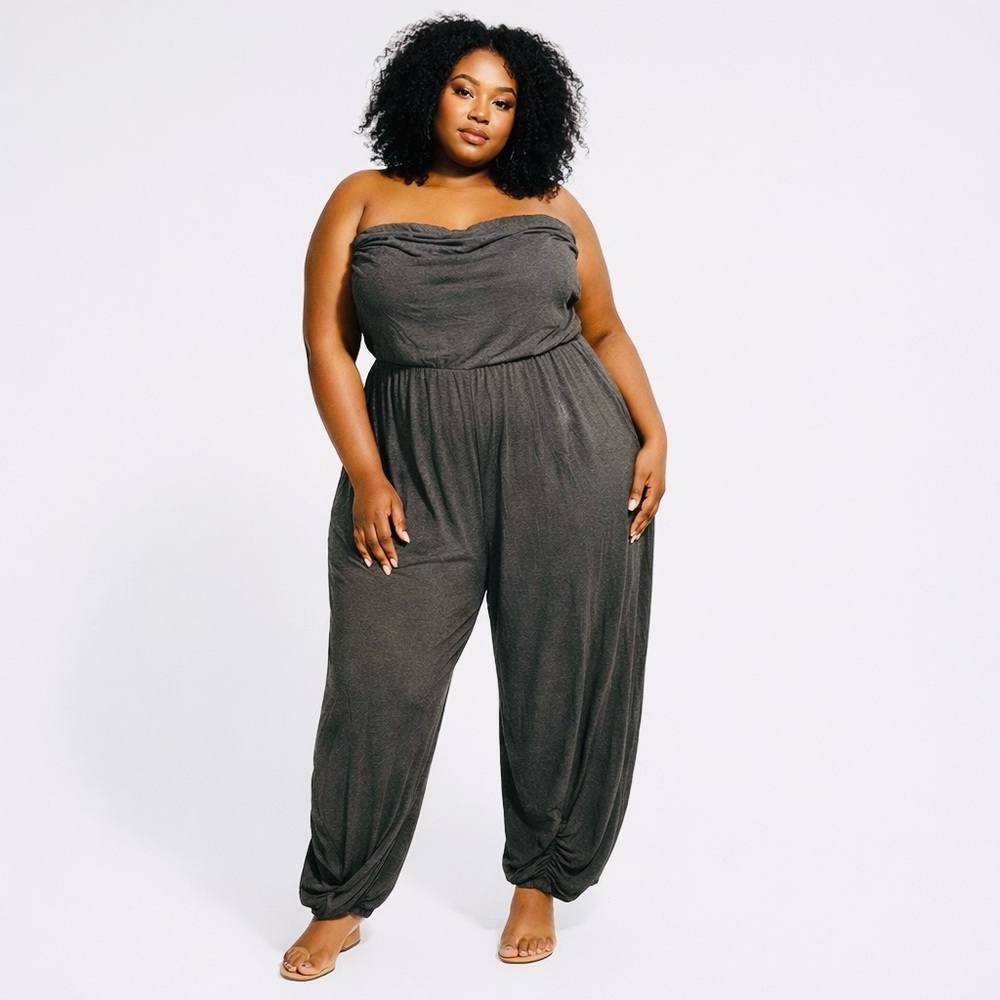 Target Charcoal Jumpsuit 3X - Picture 5 of 6